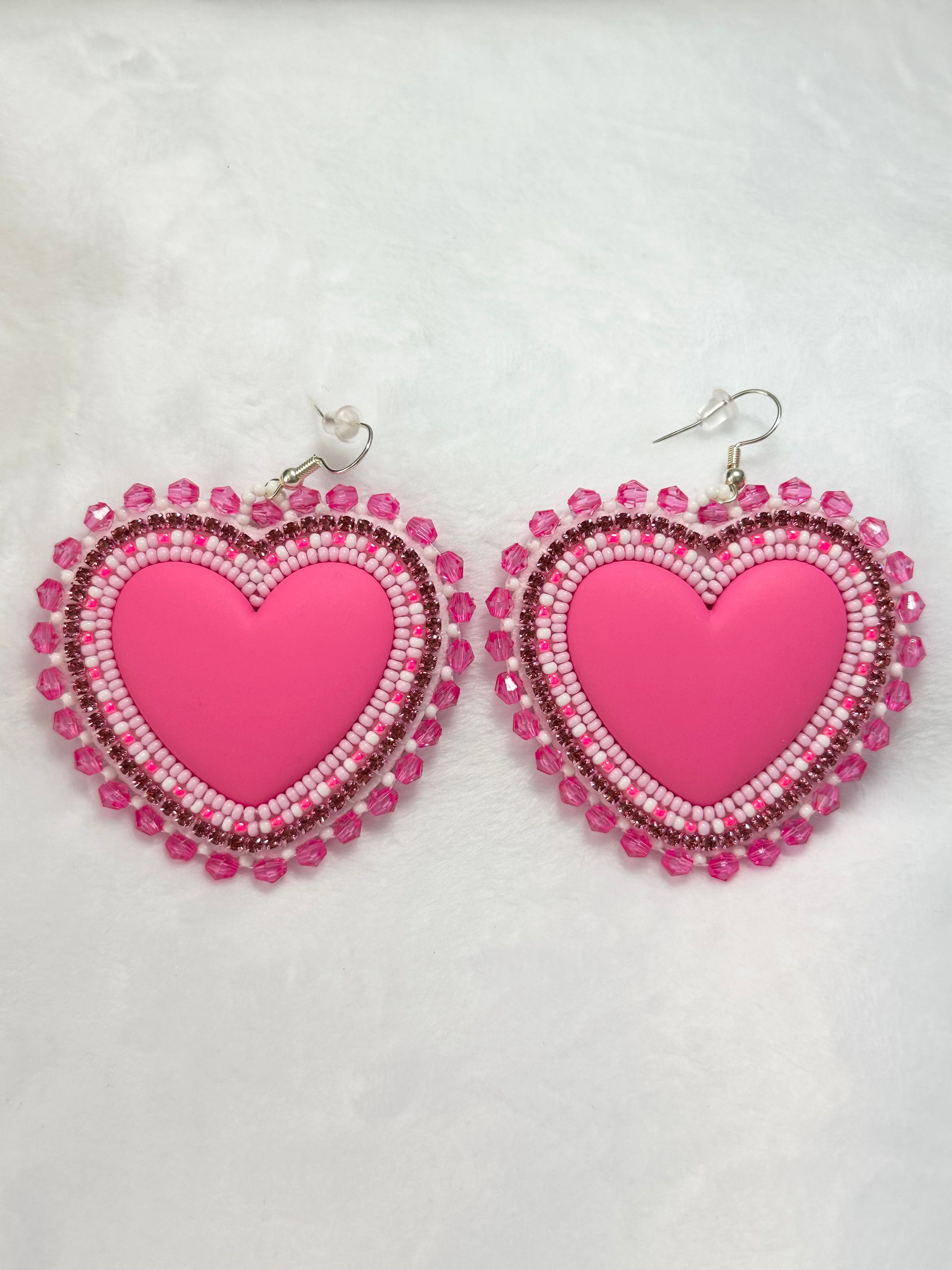 Large Heart Earrings