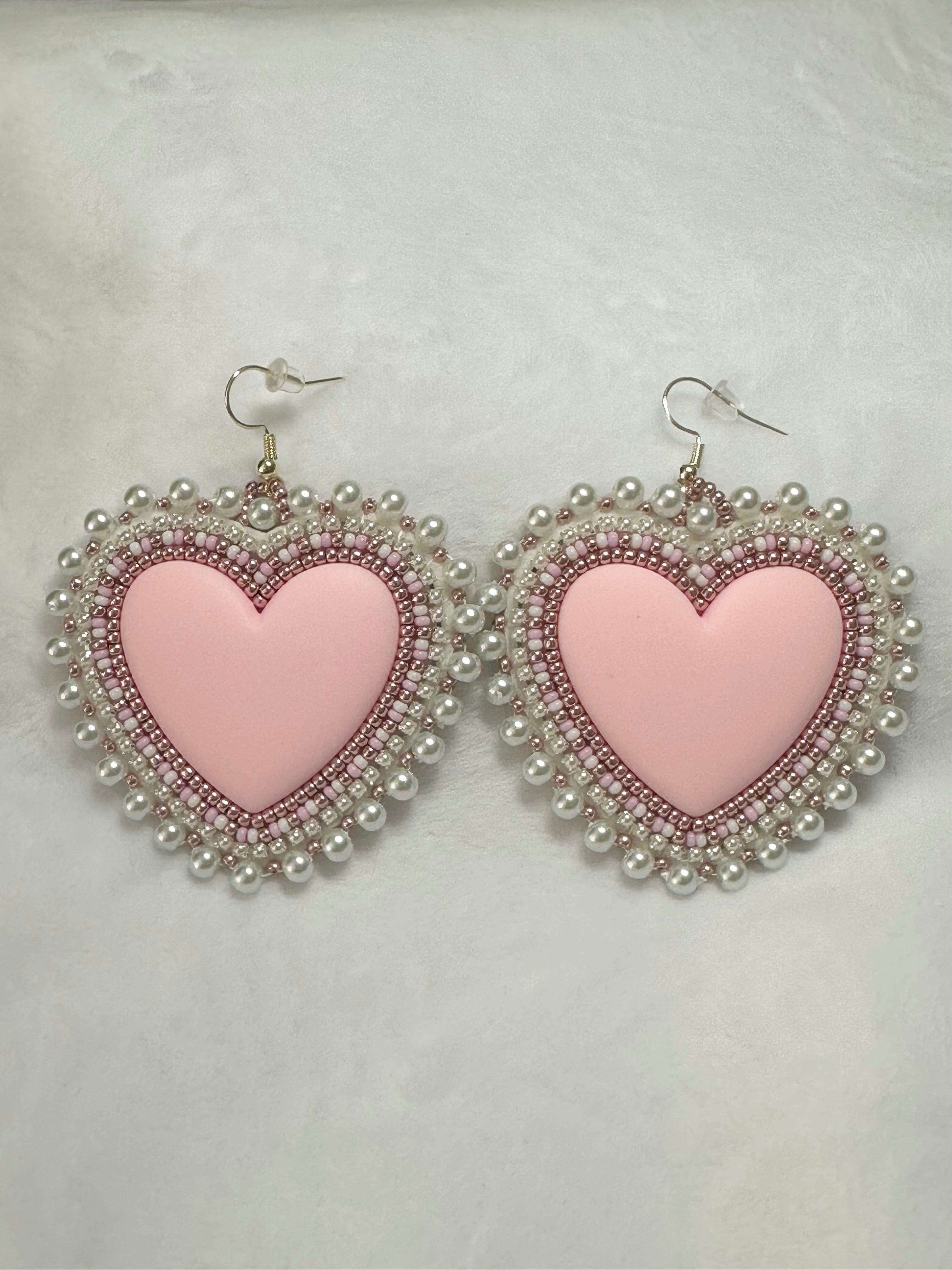 Large Heart Earrings