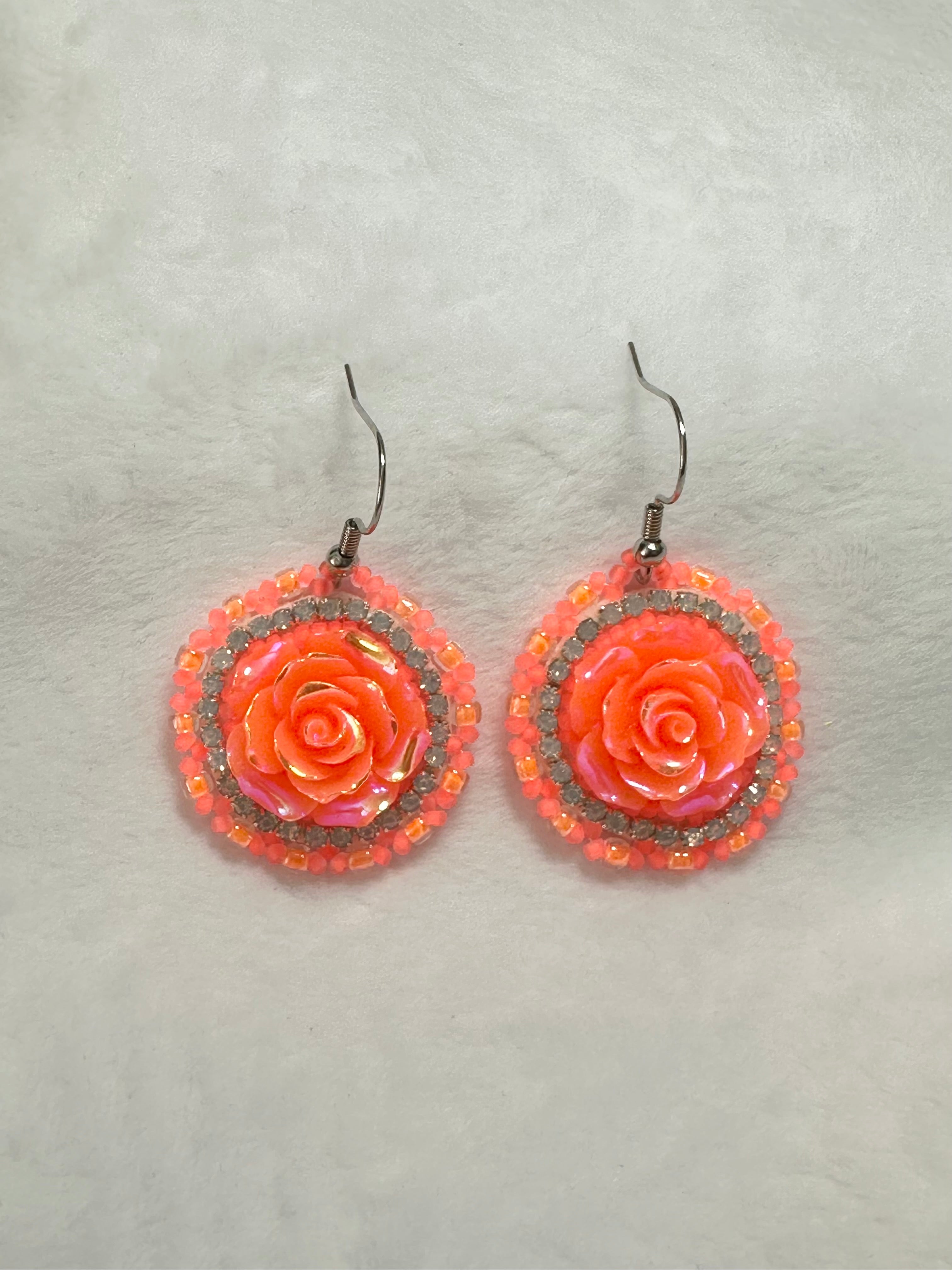 Small Roses Earrings
