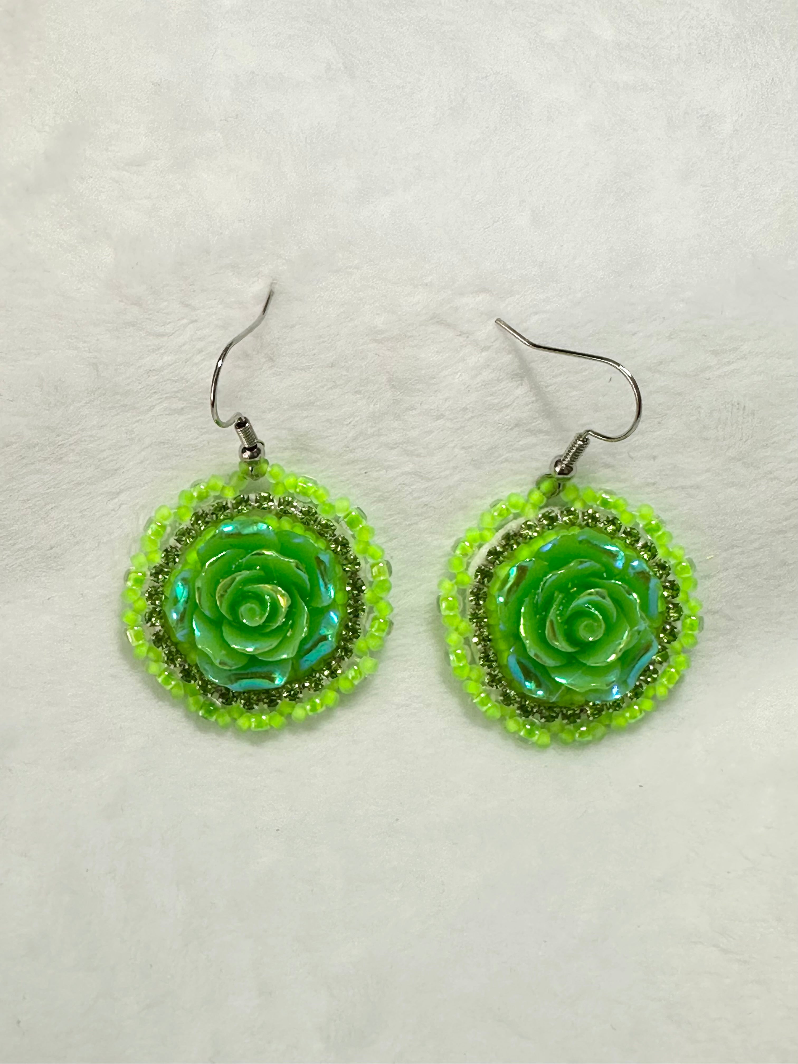 Small Roses Earrings