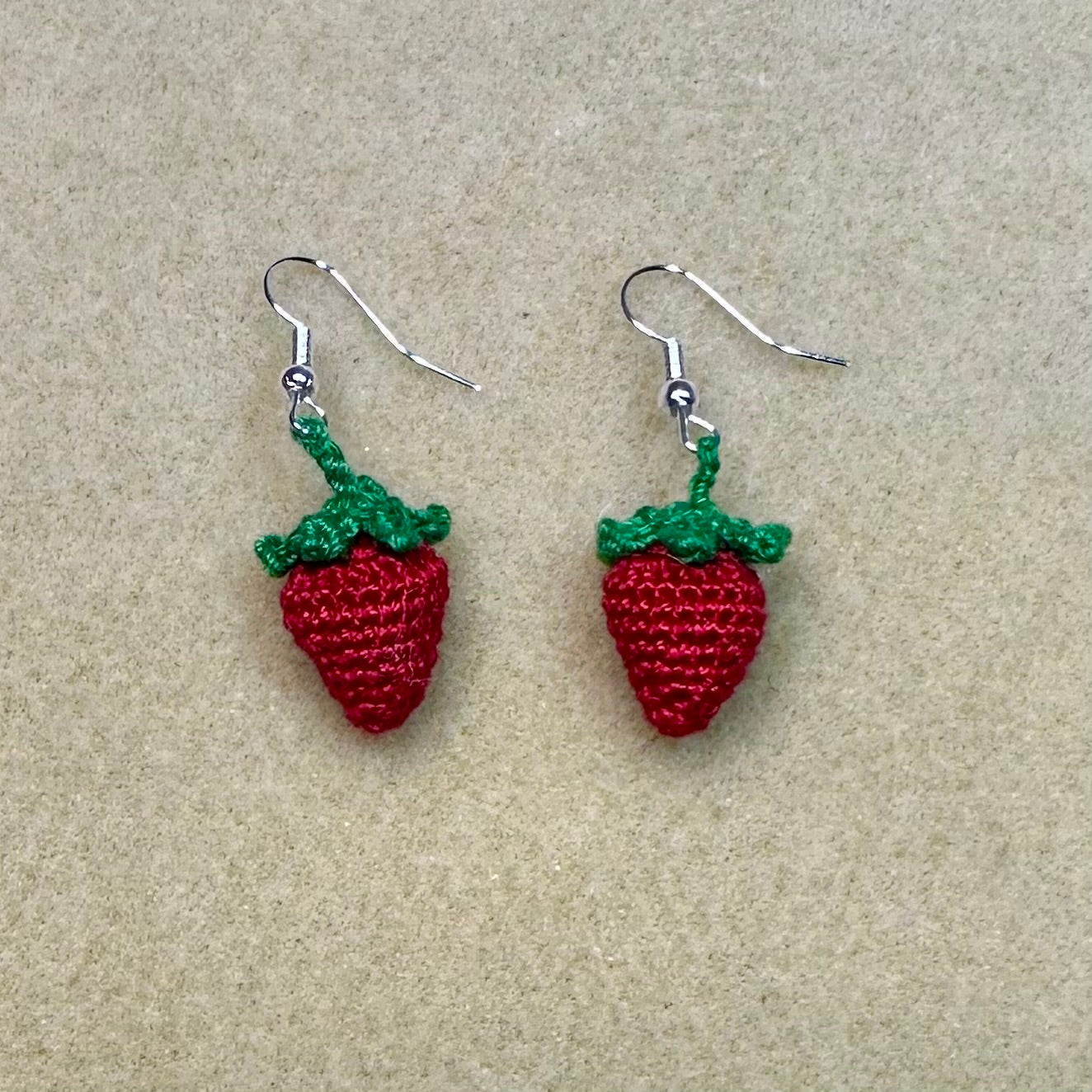 Mini Strawberry Earrings
