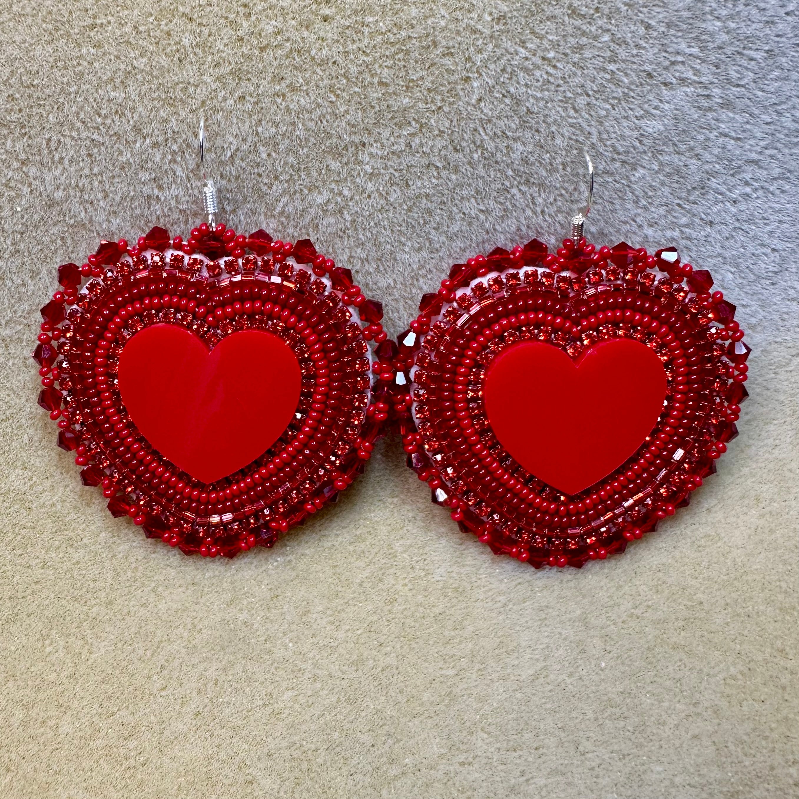 Red Love Earrings