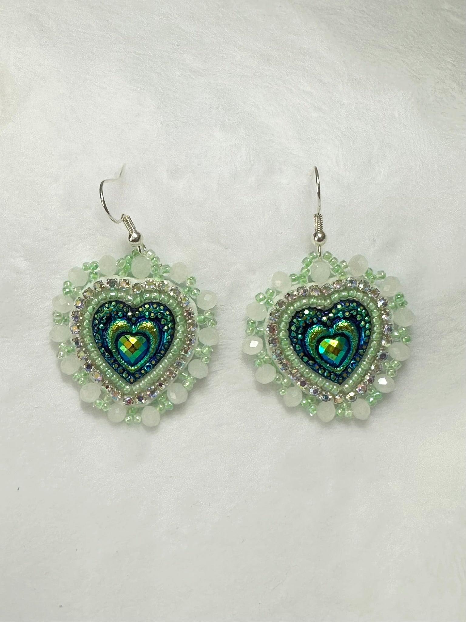 Small Heart Earrings - Hooks