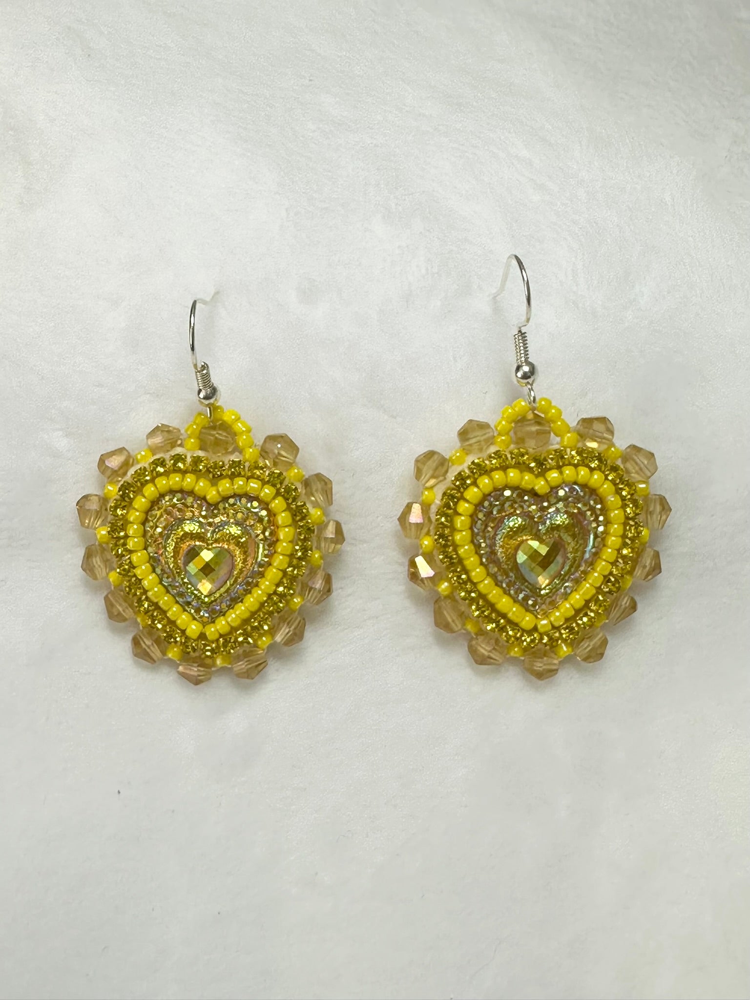 Small Heart Earrings - Hooks